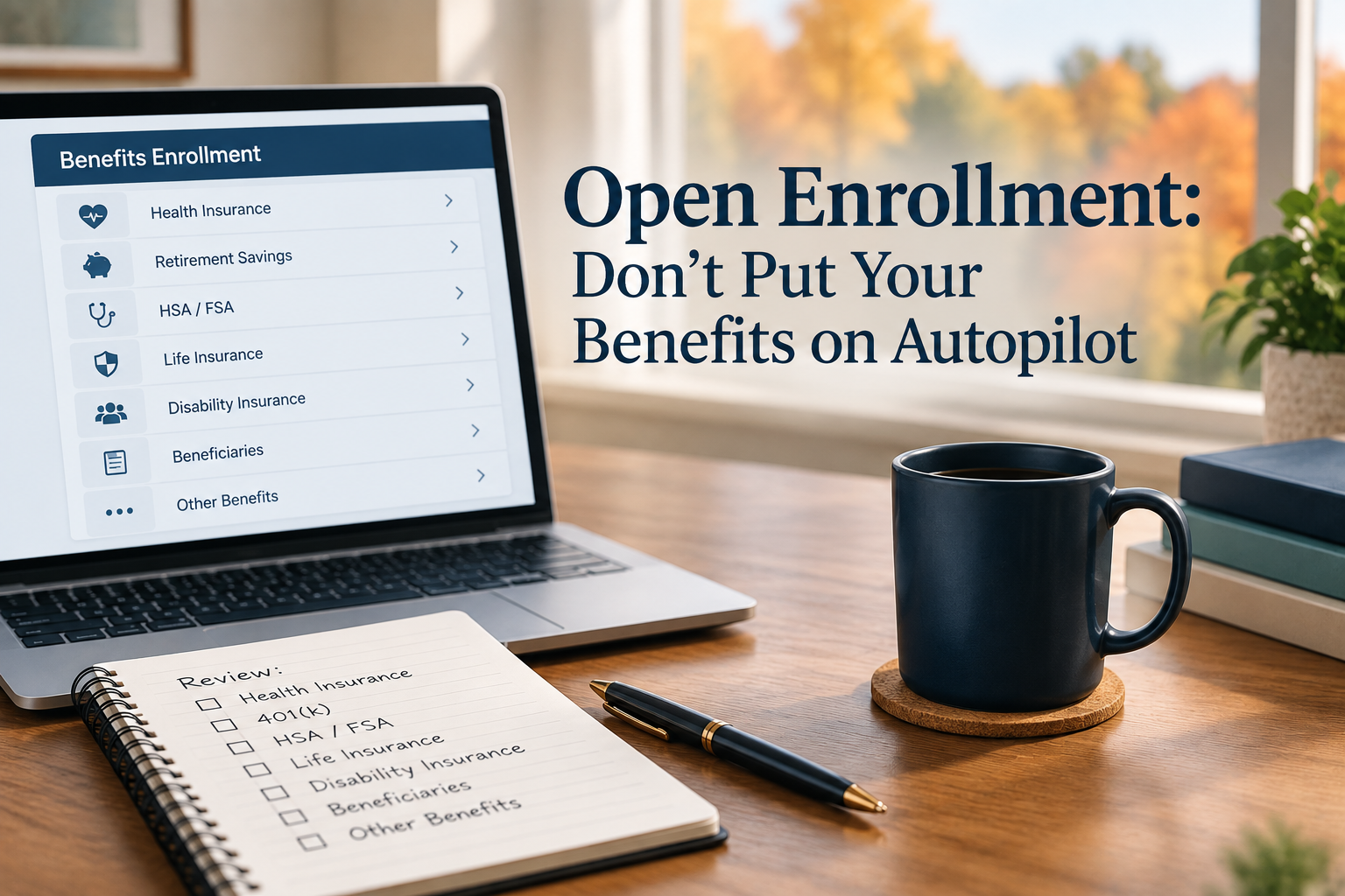 Open Enrollment Financial Planning Open enrollment financial planning and employee benefits review