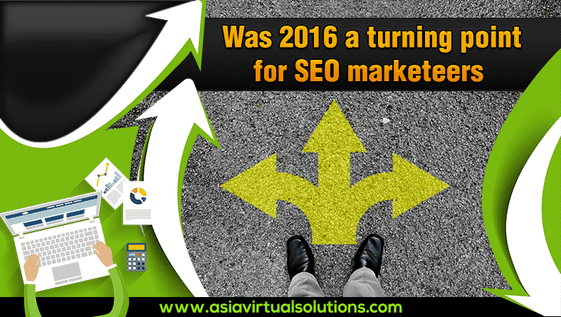 ¿Fue 2016 un punto de inflexión para los profesionales del marketing SEO? 1 ¿Fue 2016 un punto de inflexión para los profesionales del marketing SEO?