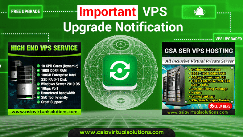 VPS 升级通知 - 现有客户免费升级 1 重要 VPS 升级通知