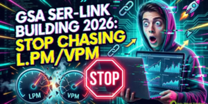 Construção de links GSA SER 2026: Pare de perseguir LPM/VPM (Estratégia Segura) 1 Um homem segurando um laptop, pronto para abordar as estratégias de link building GSA SER 2026 para obter sucesso avançado em SEO.