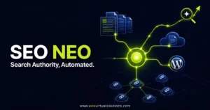 Asia Virtual Solutions 34 SEO NEO — Search Authority, Automated: a hub linking articles, cloud blogs and WordPress to a backlink network and rising search rankings