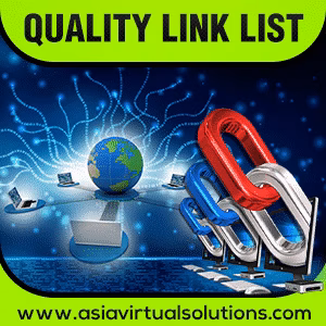 Asia Virtual Solutions – SEO Tools & GSA SER Services 25 Digital artwork representing a global network with interconnected devices and colorful links, advertising a "GSA SER link list" service.