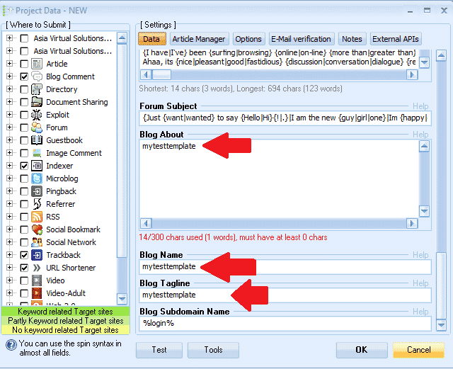 GSA Search Engine Ranker Project Template - sample 2 GSA Search Engine Ranker Project Template - sample 2