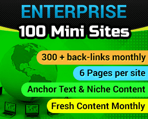 Web 2.0 Back-links upgraded to be Web 2.0 Mini Site Service 5 100 Web 2.0 Mini Sites - No Price