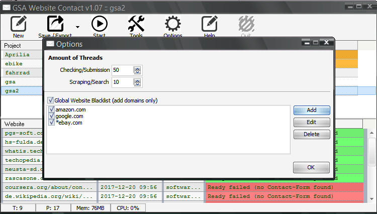 GSA Website Contact - Automate Contact Form Submissions 18 GSA Website Contact - Global Options