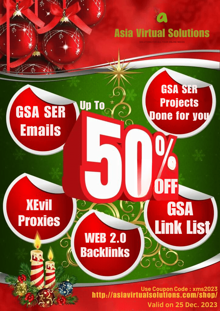 আবার বড়দিনের সময় ক্রিসমাসের ঠিক সময়ে 50% ছাড় সহ এশিয়া ইন্টারনেট সলিউশনের জন্য একটি ফ্লায়ার।.