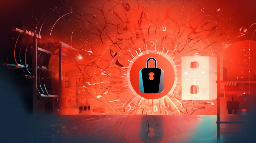 Cara melindungi situs web Anda agar tidak di-scrape oleh alat AI 8 Ilustrasi gembok dengan latar belakang merah, melambangkan perlindungan untuk situs web yang telah di-scrape.