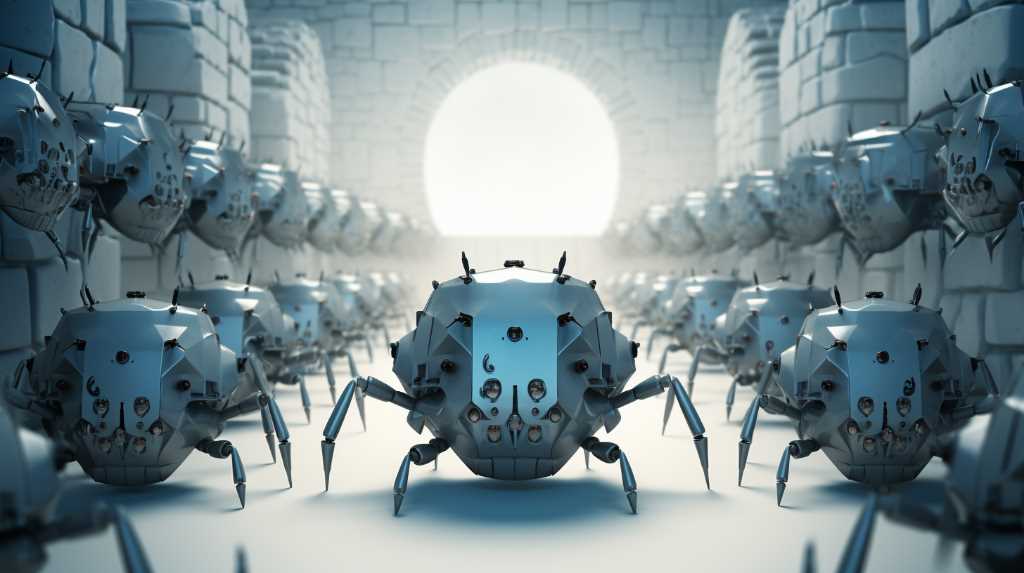 Cara melindungi situs web Anda agar tidak di-scrape oleh alat AI 3 Sekelompok robot berdiri di dalam ruangan, ditugaskan untuk melindunginya.