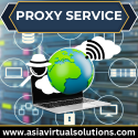 HTTP 프록시 프록시 서비스를 나타내는 아이콘이 포함된 이미지. 지구본, 노트북, 클라우드 심볼이 포함됨. 상단에는 "Proxy Service"라고 표기되어 있으며, 하단에는 "www.asiavirtualsolutions.com"라고 표기되어 있음.