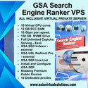 GSA Search Engine Ranker VPS (125x125)- 6 10 Promotional image for our ultra-fast GSA Search Engine Ranker VPS, boasting features like a powerful 12-core CPU, 12 GB ECC RAM, lightning-fast 10 Gbps speed, unlimited Captcha solving, SEO Indexer integration, and 10 dedicated proxies to supercharge your SEO efforts.