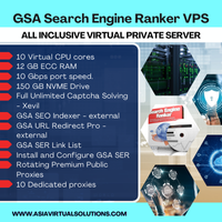 GSA Search Engine Ranker VPS (200 x 200) -3 14 Unlock premium SEO performance with our GSA Search Engine Ranker VPS. Featuring 10 virtual CPU cores, 12 GB RAM, a 150 GB NVME drive, and dedicated proxies, it's designed to elevate your digital strategy. Discover more at asiavirtualsolutions.com.