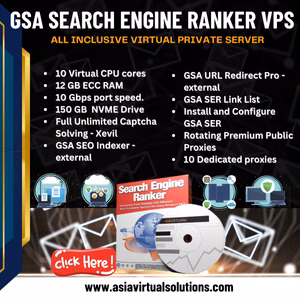 GSA Search Engine Ranker VPS (300x300) - 2 26 Experience top tier search engine rankings with GSA Search Engine Ranker VPS. Maximize your website's visibility and boost organic traffic by harnessing the power of our dedicated virtual private server (VPS