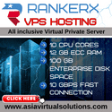 RANKERX VPS (125x125) - 2 5 Advertisement for RankerX VPS hosting featuring server specifications and a "click here" call to action.