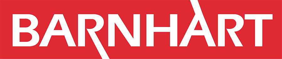 logored Red rectangular logo with the word "BARNHART" in bold white uppercase letters, with the letter "A" stylized by an angled white line.