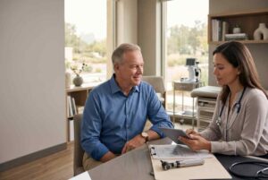 Medicare Plan G vs. Plan N: Which Medigap Plan Saves You More Money Long-Term? 1 doctor consulting senior patient tablet
