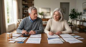 Medicare Advantage vs. Medicare Supplement (Medigap): Which Is Right for You? 3 senior couple calculating medicare prescription costs