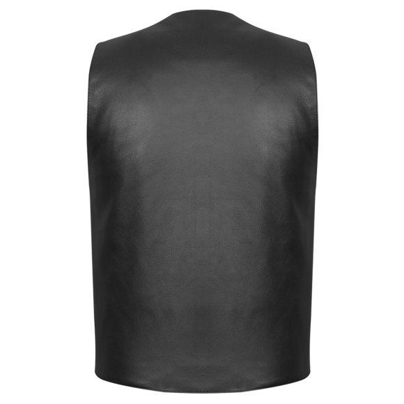 vance mens black cowhide buffalo nickel motorcycle vest
