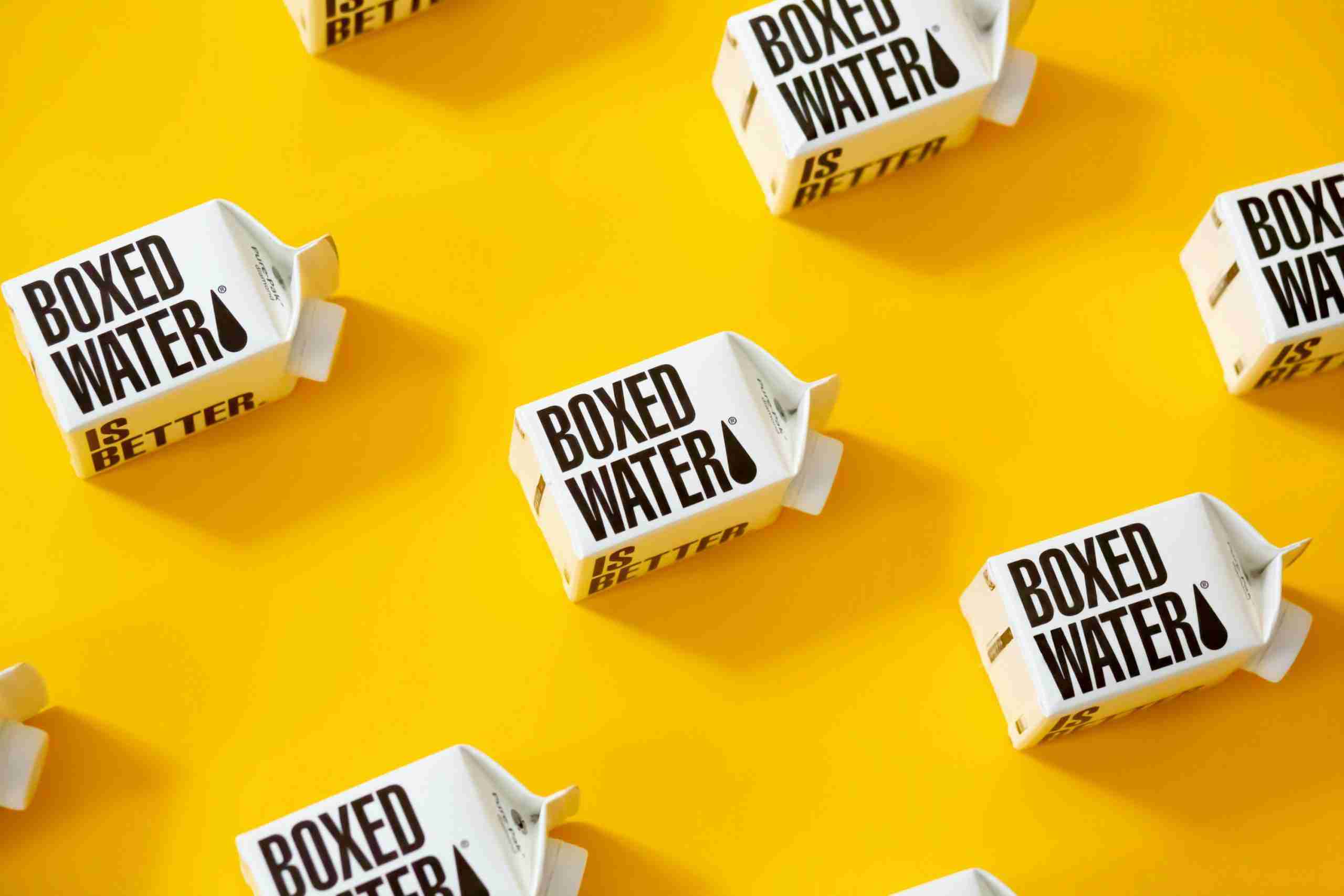Boxed Water Product Photography