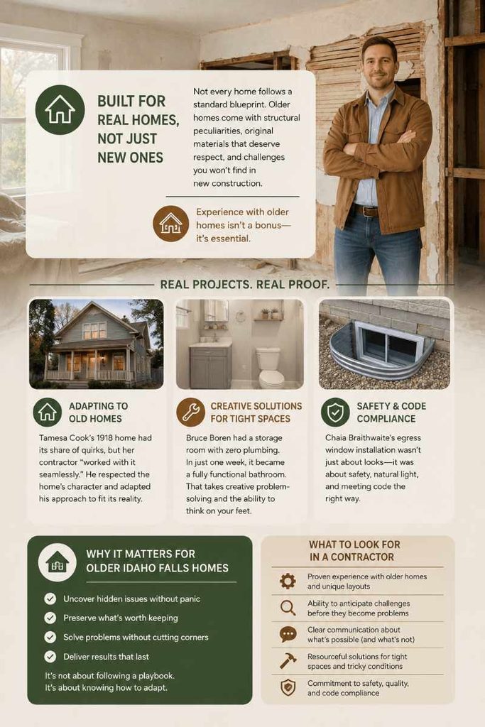 What Our Customers Actually Say: 10 Real Reviews on Communication, Honesty & Craftsmanship 5 CAN THEY HANDLE OLD HOME REMODELING OR TIGHT SPACES