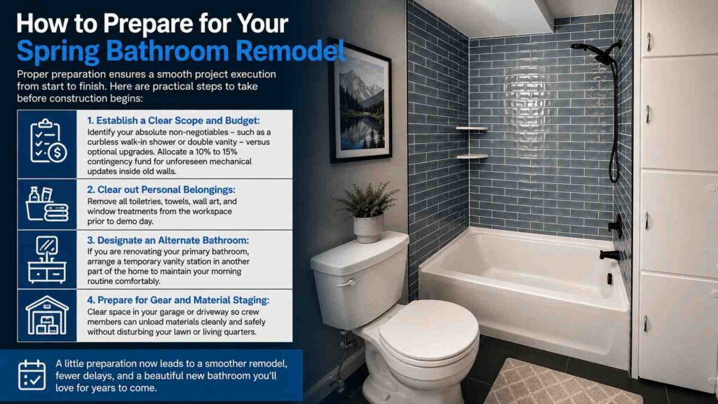 Why Spring Is One of the Best Times to Start a Bathroom Remodel in Idaho 3 How to Prepare for Your Spring Bathroom Remodel