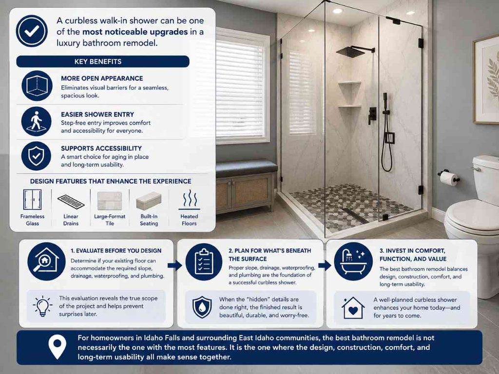 Curbless Walk-In Showers: The Feature Every Luxury Bathroom Remodel Needs 6 Is a Curbless Walk In Shower the Right Investment for Your Bathroom