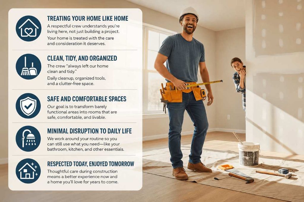 What Our Customers Actually Say: 10 Real Reviews on Communication, Honesty & Craftsmanship 3 WILL MY HOME BE RESPECTED DURING THE PROJECT