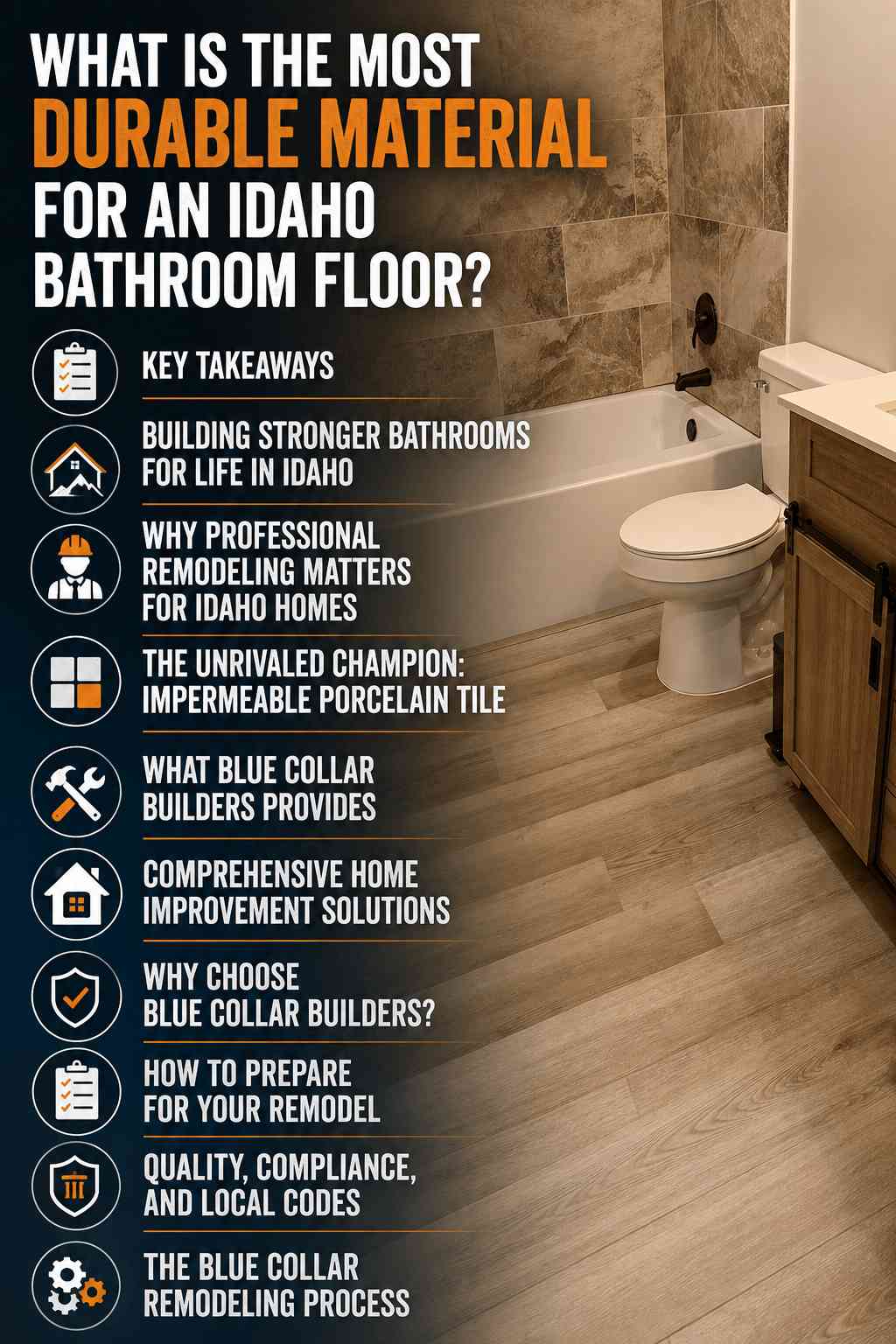 What Is the Most Durable Material for an Idaho Bathroom Floor? What Is the Most Durable Material for an Idaho Bathroom Floor?
