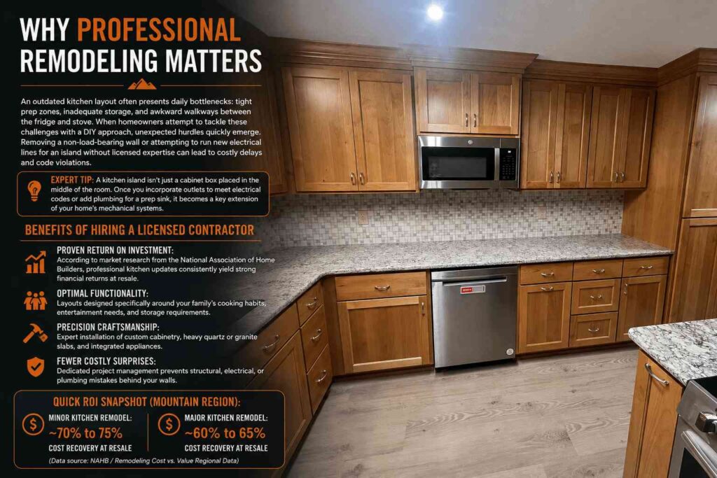 Is a Kitchen Island Right for Your Idaho Home? Layouts, Value, and Smart Alternatives 1 Why Professional Remodeling Matters 1