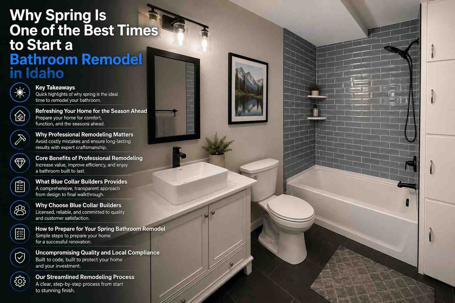 Why Spring Is One of the Best Times to Start a Bathroom Remodel in Idaho Why Spring Is One of the Best Times to Start a Bathroom Remodel in Idaho