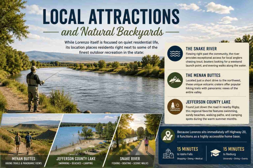 Peaceful Rural Living in Lorenzo, Idaho: The Perfect Small-Town Retreat 2 Local Attractions and Natural Backyards