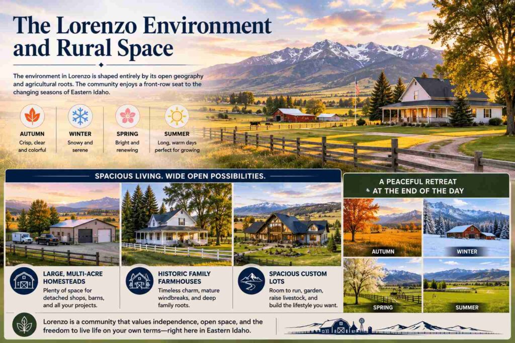 Peaceful Rural Living in Lorenzo, Idaho: The Perfect Small-Town Retreat 1 The Lorenzo Environment and Rural Space