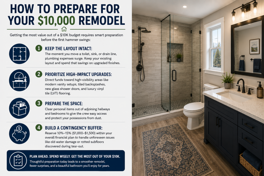 Is a $10,000 Bathroom Remodel Budget Realistic in Idaho? What to Expect, ROI, and Expert Tips 3 What to Expect ROI and Expert Tips 3