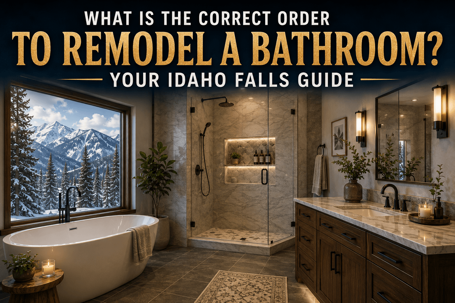 What is the Correct Order to Remodel a Bathroom? Your Idaho Falls Guide What is the Correct Order to Remodel a Bathroom? Your Idaho Falls Guide
