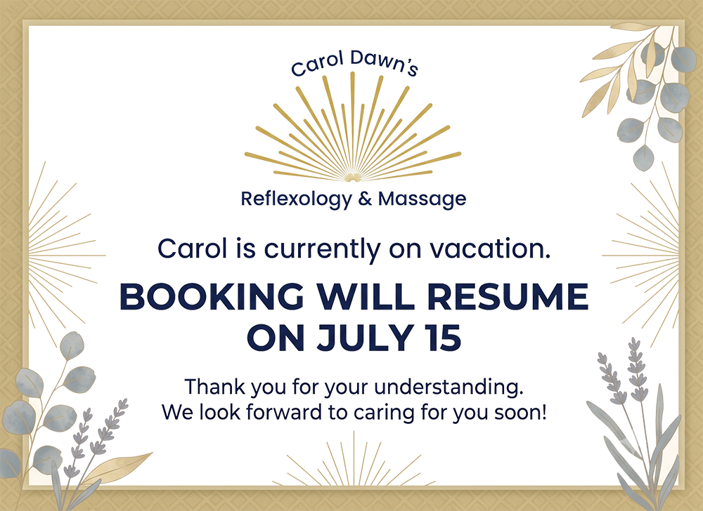 carol-dawns-reflexology-massage-vacation-booking-resume-july-15-banner-resized