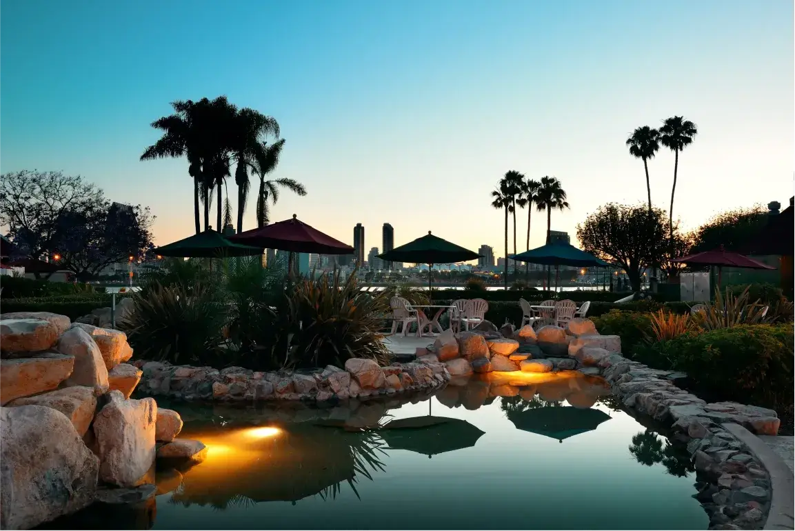 san-diego-dawn-early-morning-with-palm-tree-silhouette Fire pits