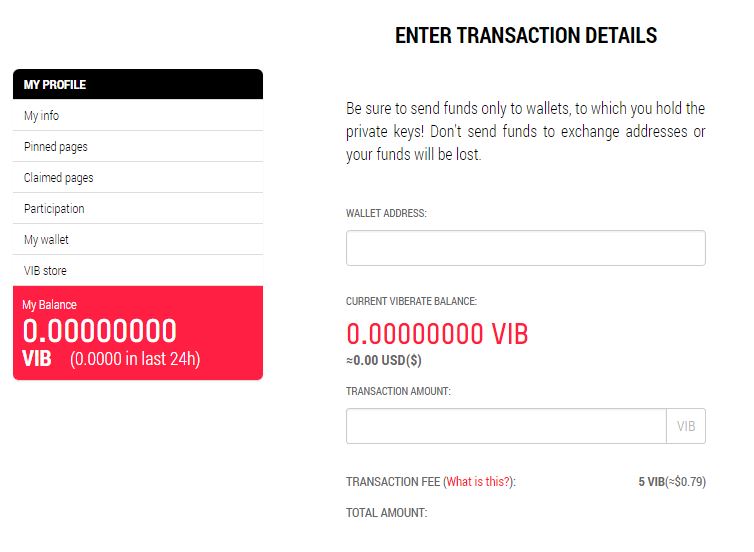 viberate wallet
