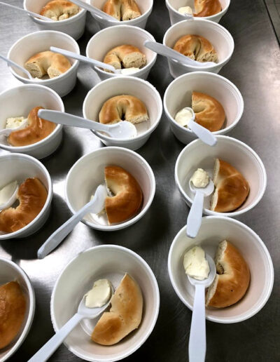 mini-breakfast-bowls-bagel-halves-cream-cheese