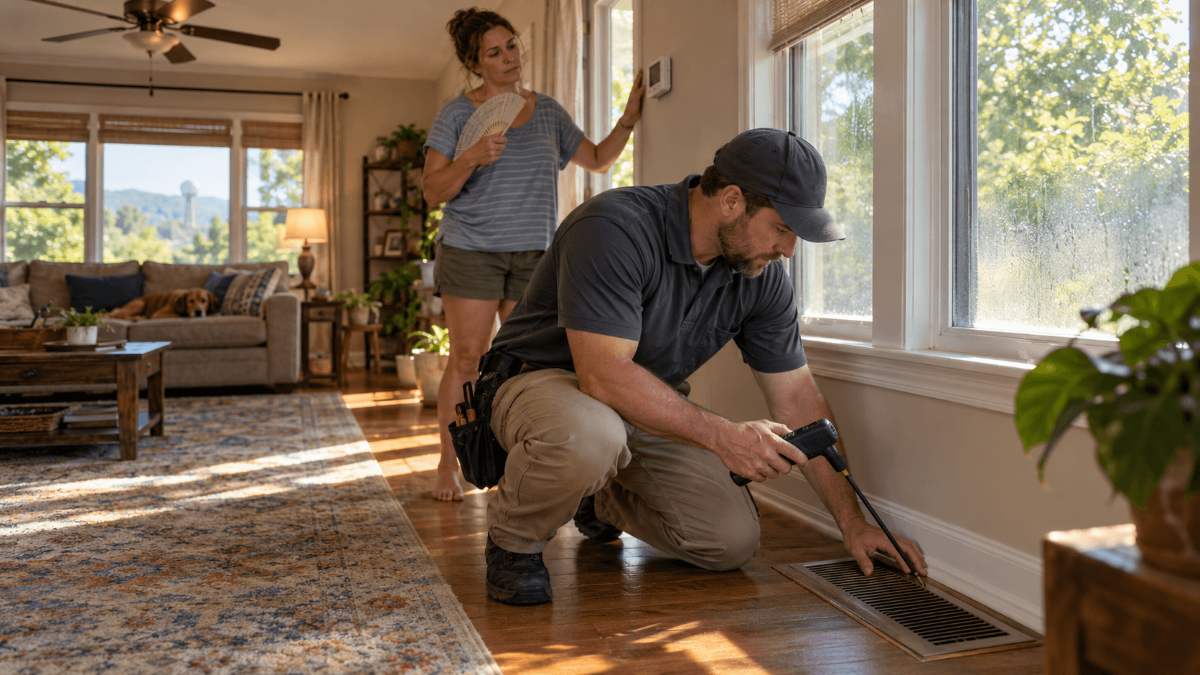 Electrical 63 Why Your AC Runs Constantly but Your House Still Feels Warm: How to Fix Cooling Problems During Knoxville Summers