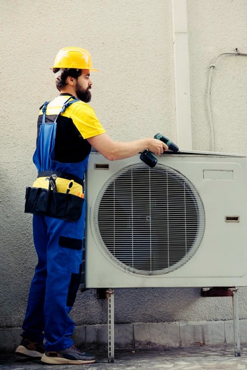 5 Warning Signs It's Time to Replace Your AC Unit 2 technician-working-air-conditioner