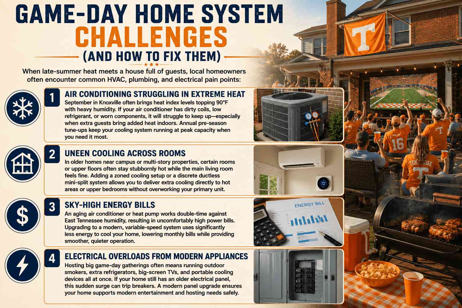 Game Day Comfort: Living Near Neyland Stadium & Keeping Your Home Cool Year-Round 2 Game Day Comfort: Living Near Neyland Stadium & Keeping Your Home Cool Year-Round