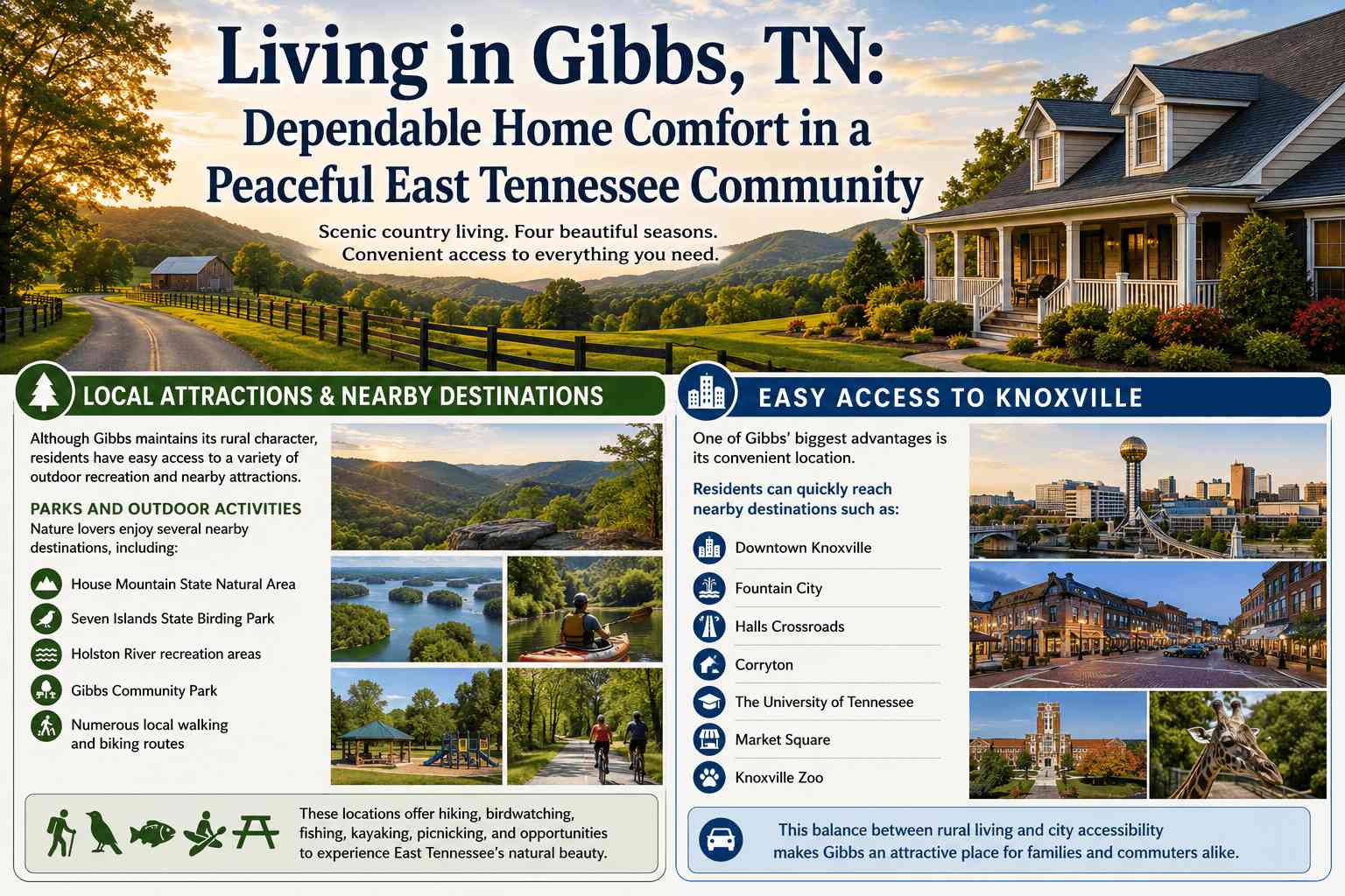 Living in Gibbs, TN: Dependable Home Comfort in a Peaceful East Tennessee Community 1 Living in Gibbs, TN: Dependable Home Comfort in a Peaceful East Tennessee Community