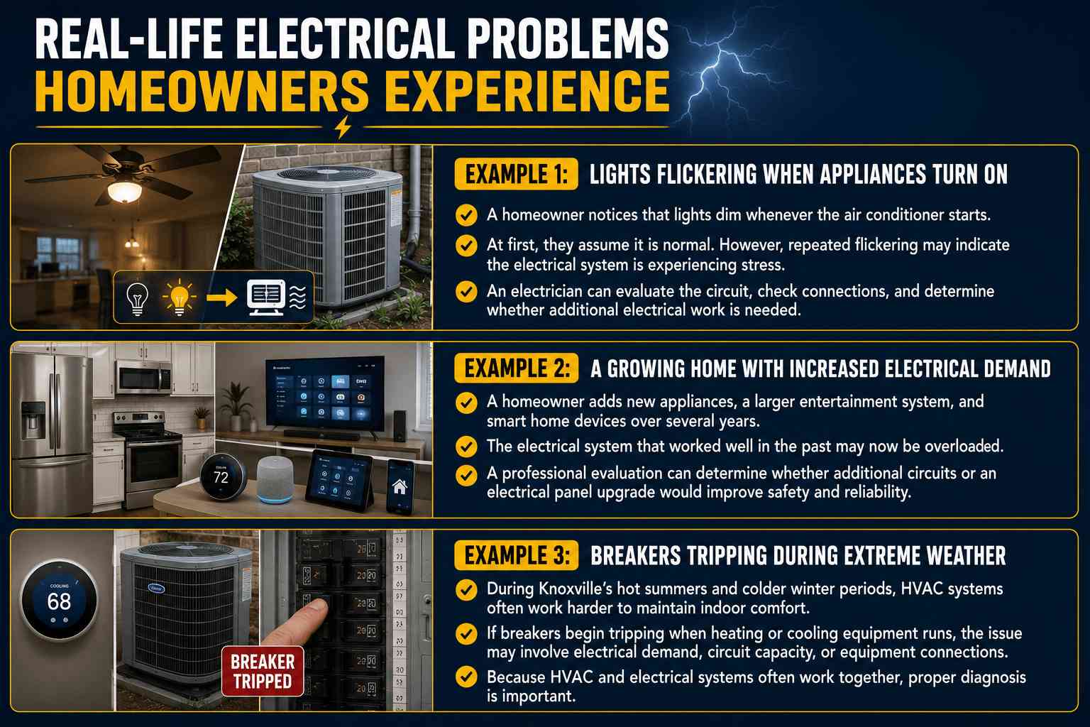 Electrical Problems Homeowners Should Never Ignore: Warning Signs Your Home Needs an Electrician 6 Electrical Problems Homeowners Should Never Ignore: Warning Signs Your Home Needs an Electrician