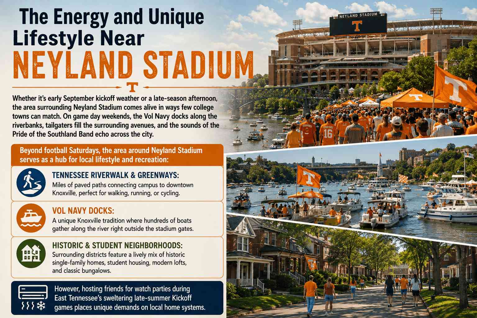 Game Day Comfort: Living Near Neyland Stadium & Keeping Your Home Cool Year-Round 1 Game Day Comfort: Living Near Neyland Stadium & Keeping Your Home Cool Year-Round