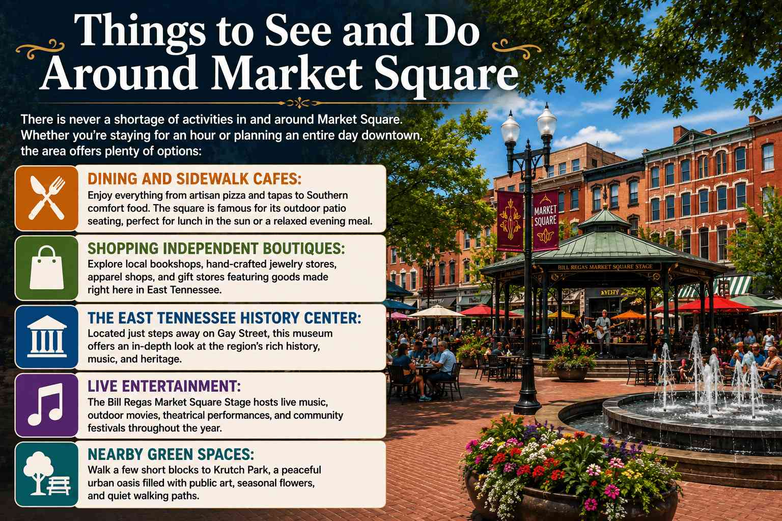 Discovering Market Square: The Vibrant Heart of Downtown Knoxville 1 Discovering Market Square: The Vibrant Heart of Downtown Knoxville