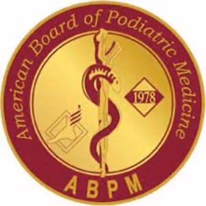 Diplomate of the American Board of Podiatric Medicine.
