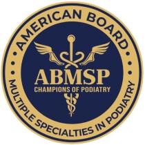 Diplomate of the American Board of Multiple Specialties in Podiatry.
