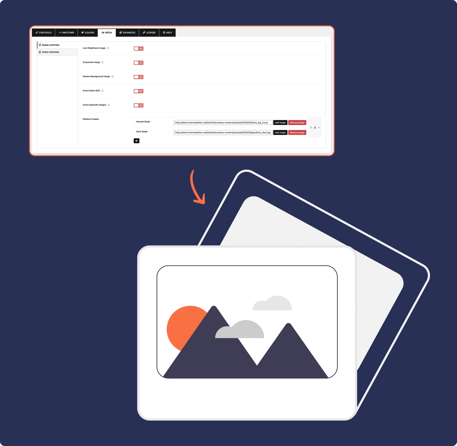 WordPress Dark Mode Image Control - Darkify Plugin