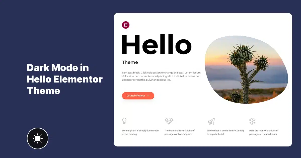 How to Add Dark Mode in Hello Elementor Theme (Step-by-Step Guide)