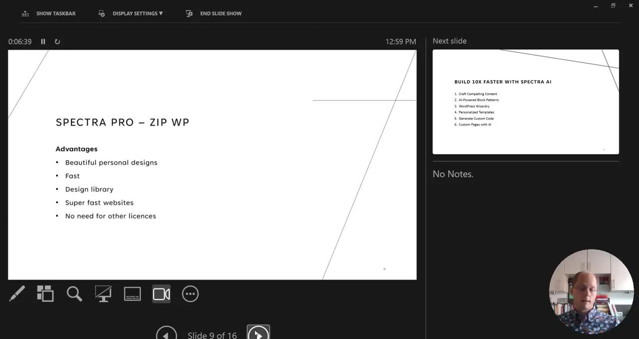 Build Your Freelance Website with WordPress AI in Under 60 Minutes Spectra Pro AI Builder interface
