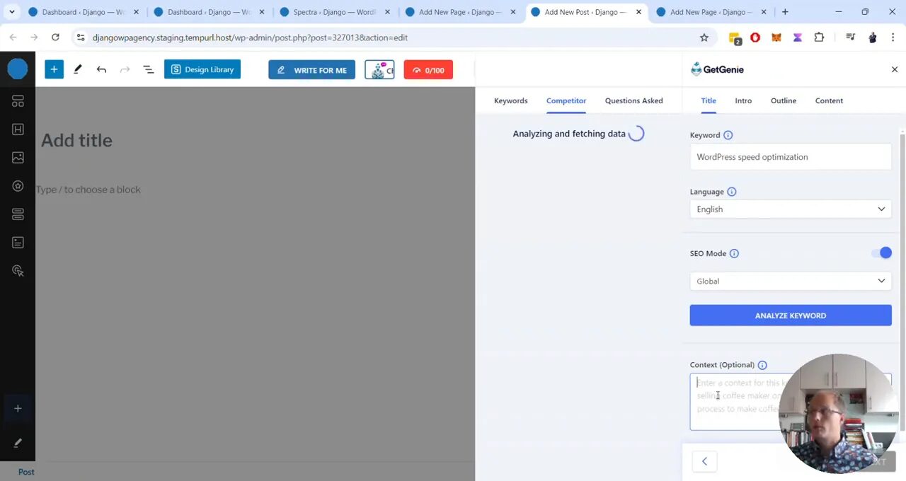 Build Your Freelance Website with WordPress AI in Under 60 Minutes Using GetGenie AI for content generation